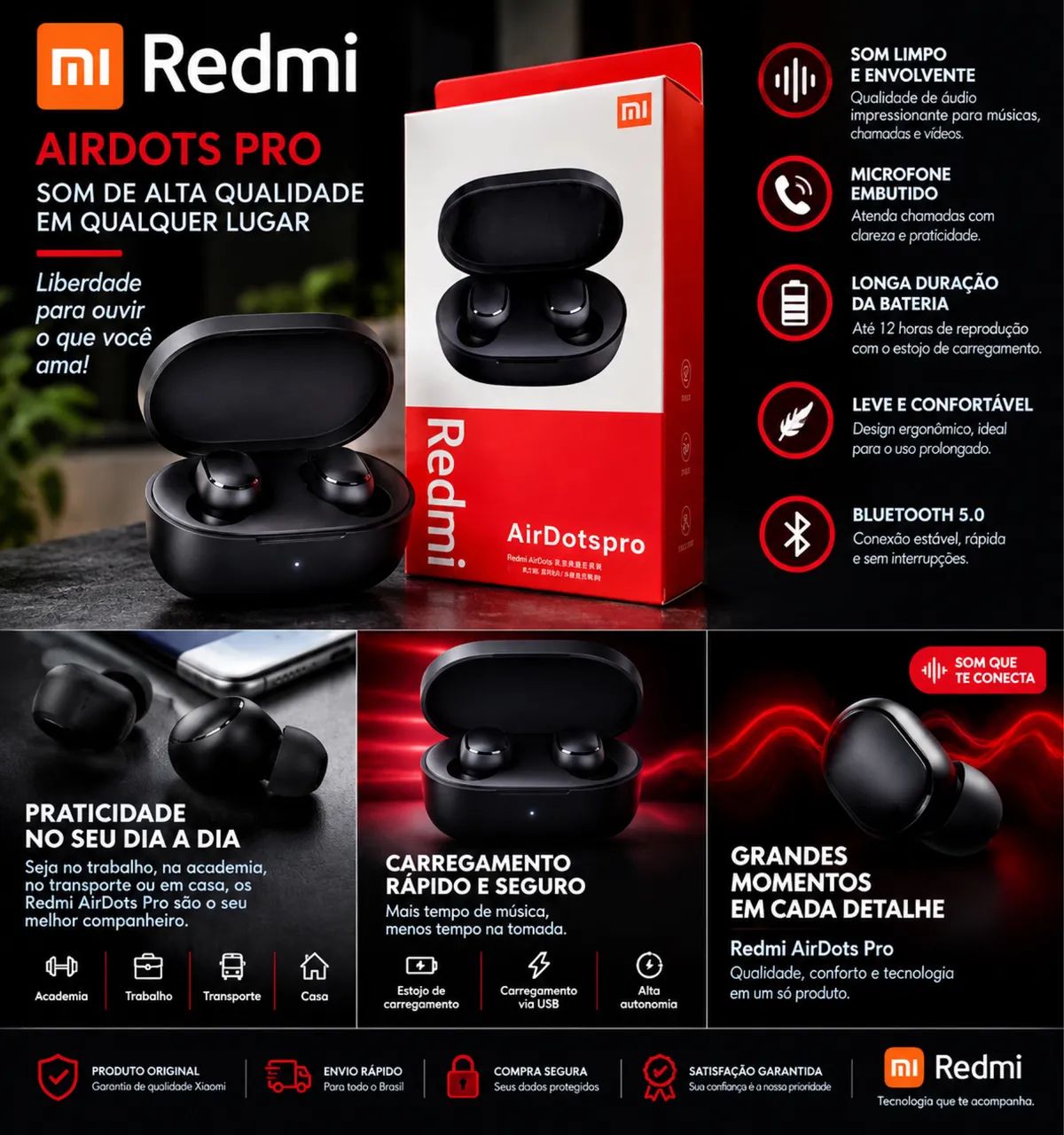 Fone Bluetooth Redmi AirDots Pro  - Foto 2