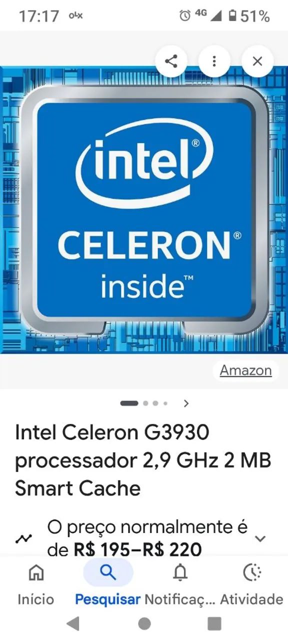 Processadores vários Celeron e Pentium 