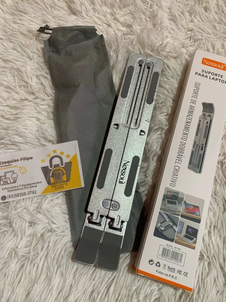 SUPORTE DOBRÁVEL PARA NOTEBOOK E TABLET! - Foto 3