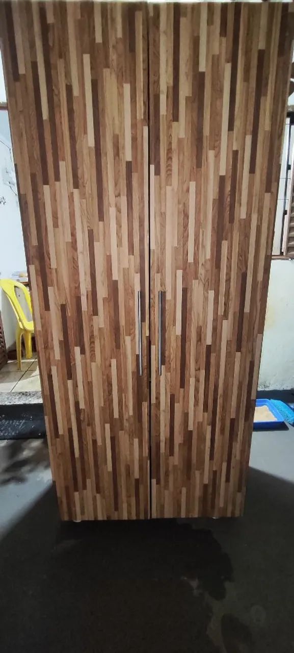 Roupeiro MDF Solteiro 2 Portas, 3 gavetas