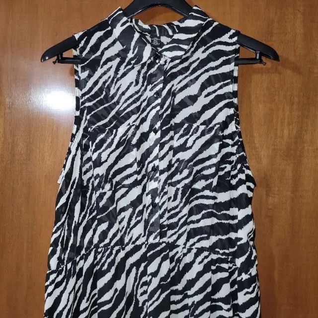 Vestido zebra longo plus size - usado - Foto 3