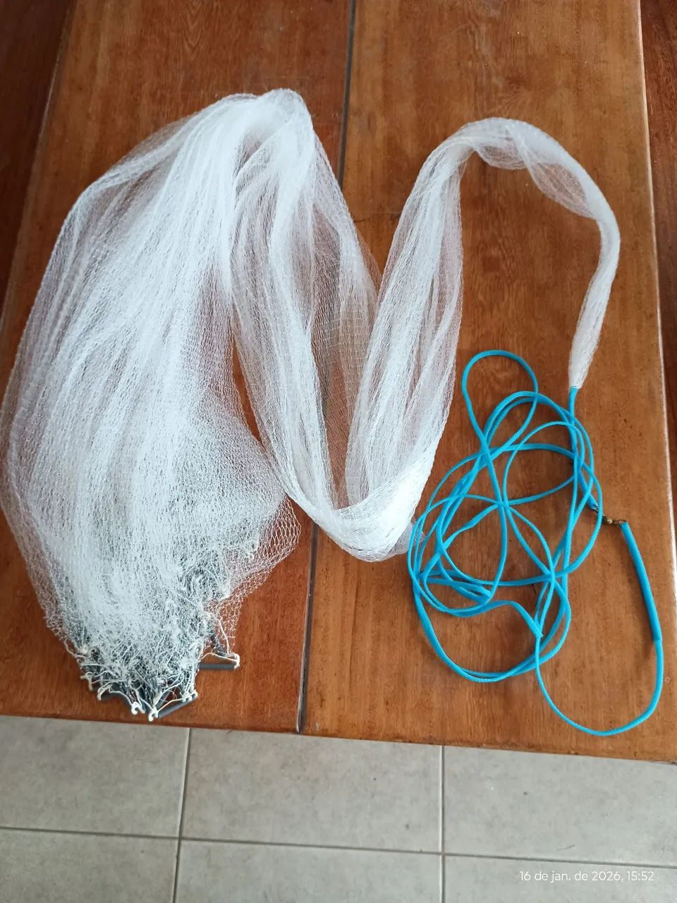 Tarrafa feita a mão para camarão malha 1  - Foto 6