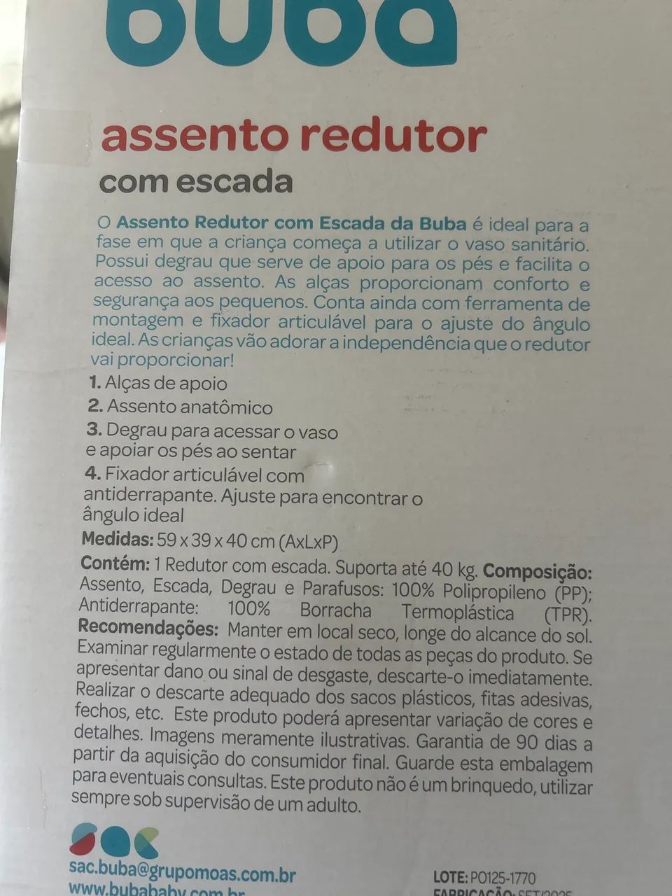 Assento redutor com escada Buba - Foto 3