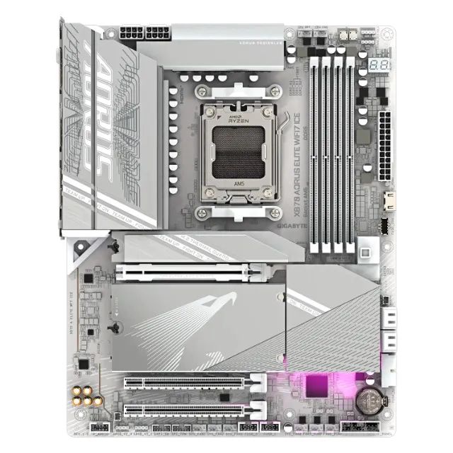 Placa Mãe Gigabyte X870 Aorus Elite Wifi 7 Ice - Foto 2