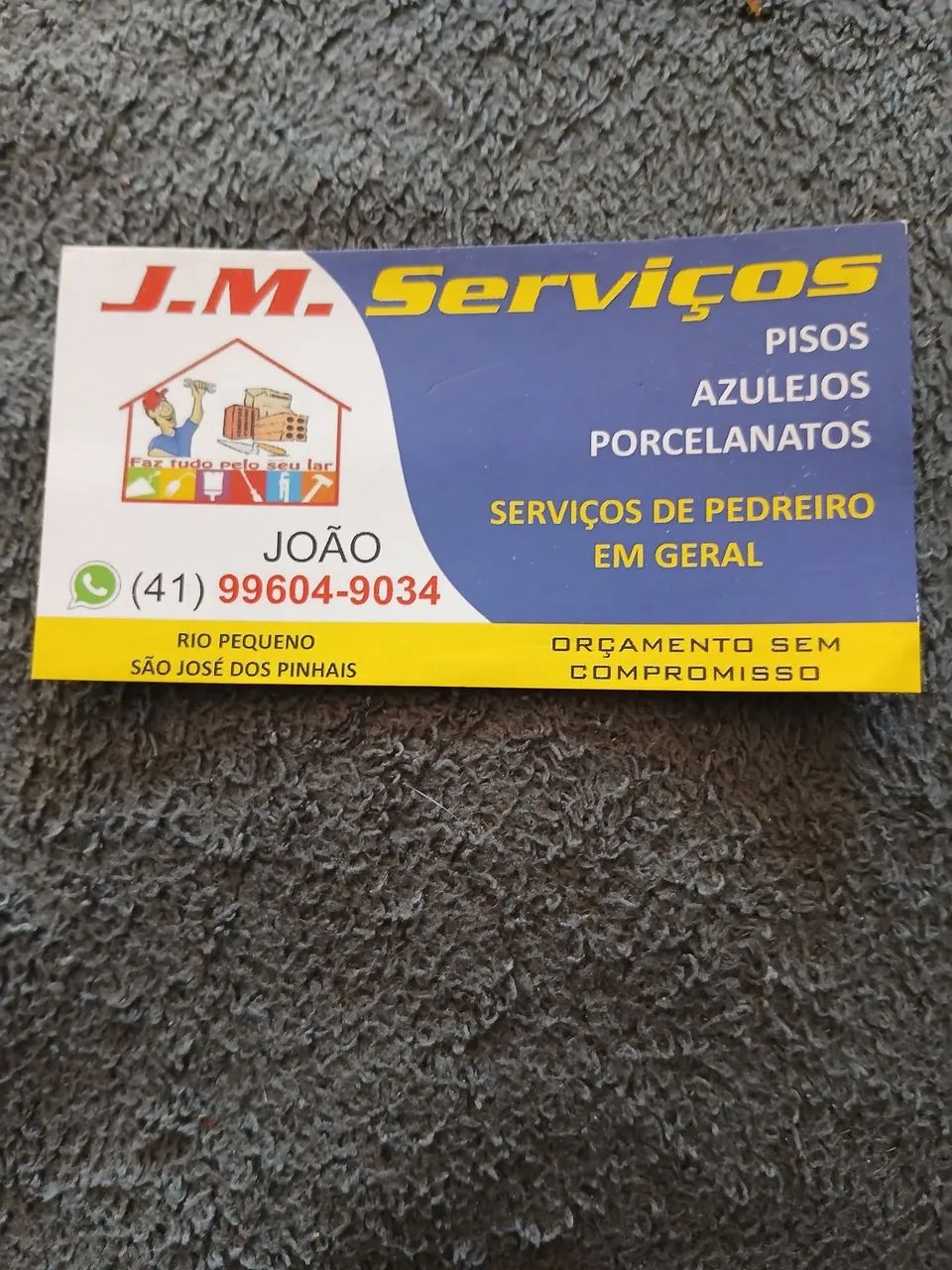 Serviço de acabamento e pedreiro em geral 