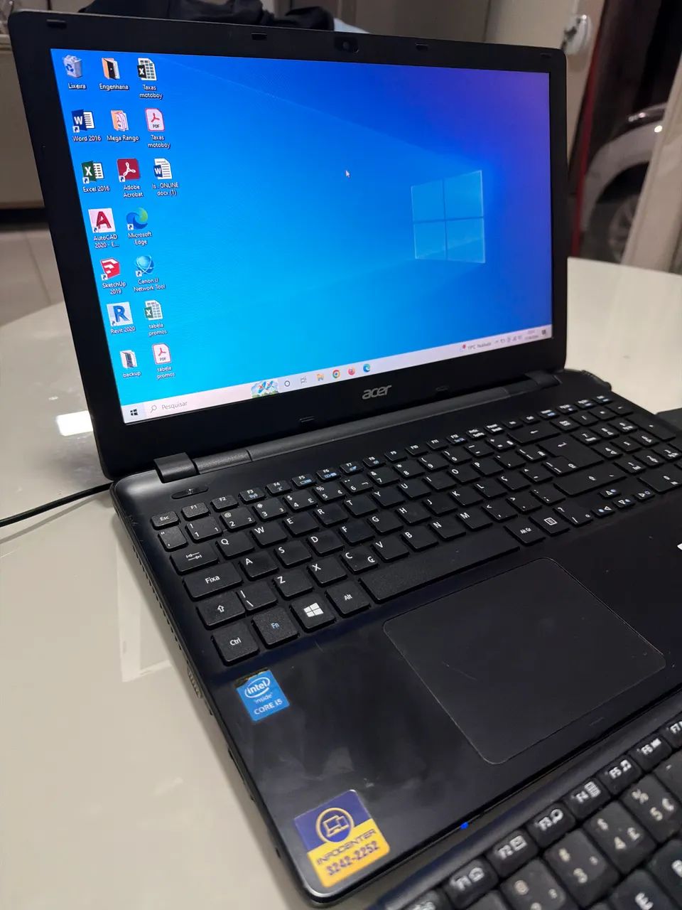 Notebook Acer Core i5 + 6GB RAM + Brinde Teclado Logitech (Perfeito p/ Estudos e Trabalho) - Foto 2