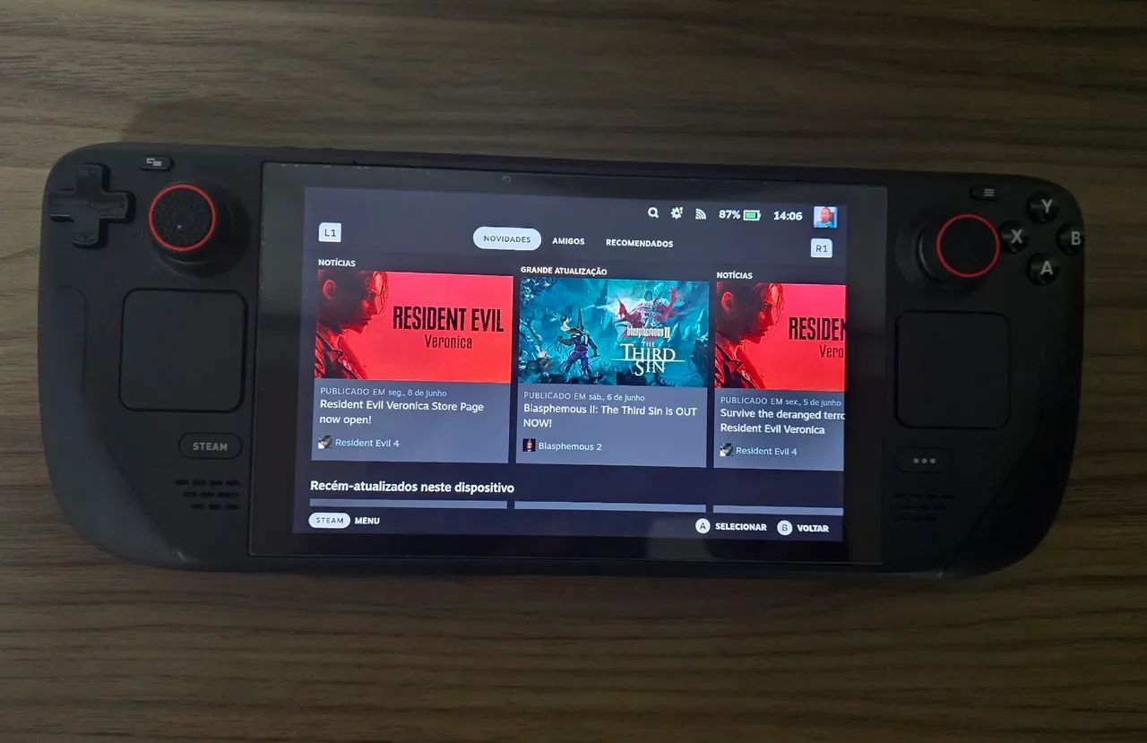 Steam Deck LCD 512gb - Consoles de Vídeo Game - Setor Sul (Gama