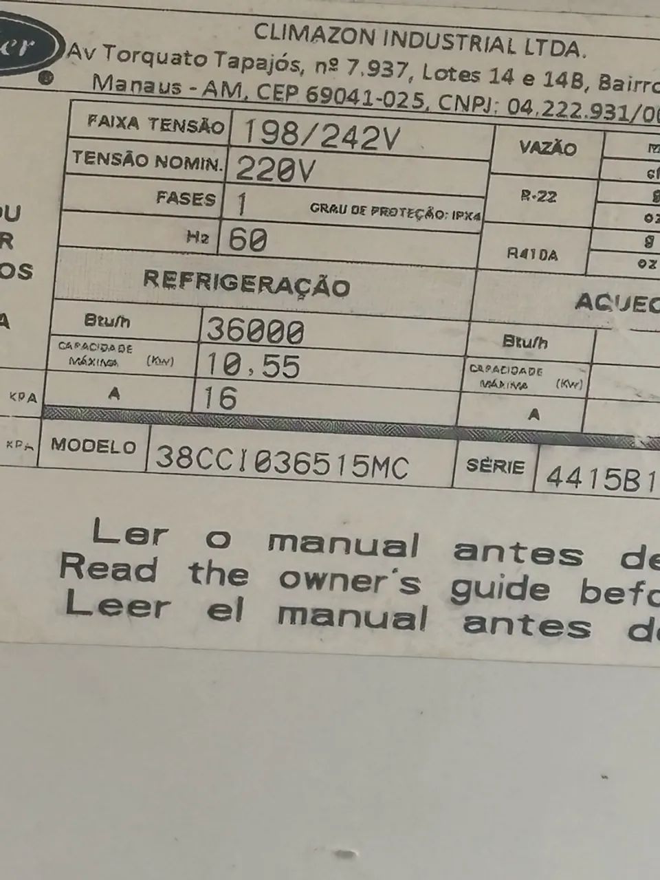 Ar condicionado Carrier 36mil btus  - Foto 4
