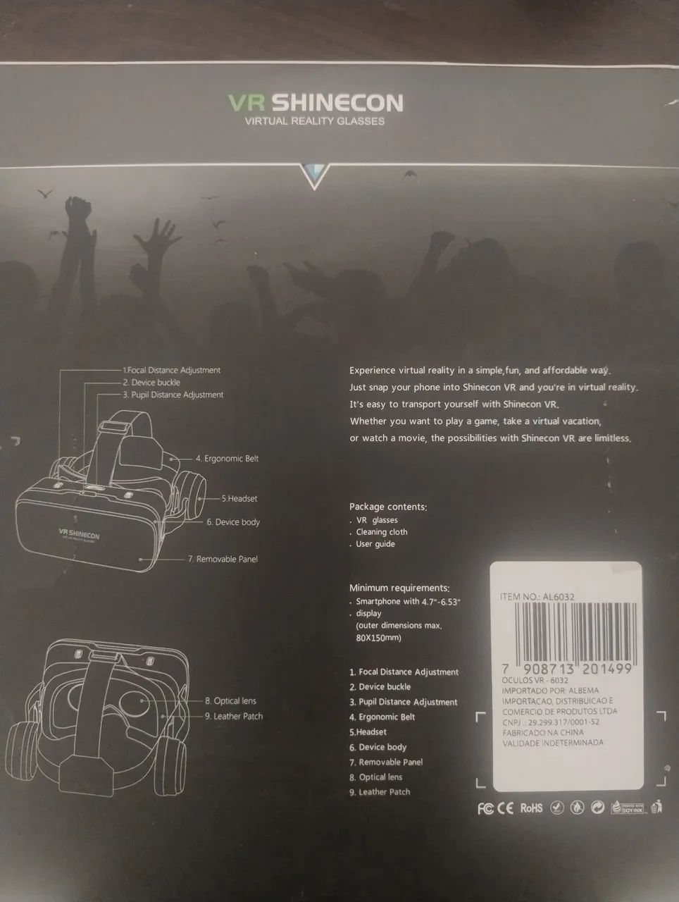 Óculos realidade virtual VR Shinecon - Foto 2