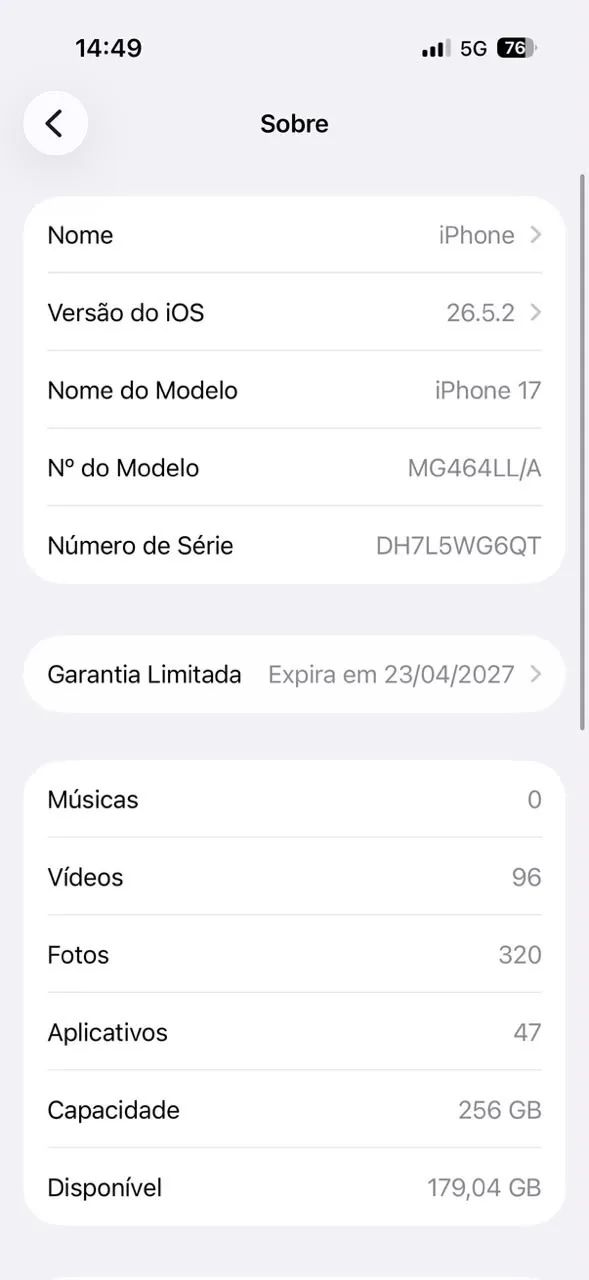 iPhone 17 256gb 4 meses de uso  - Foto 5