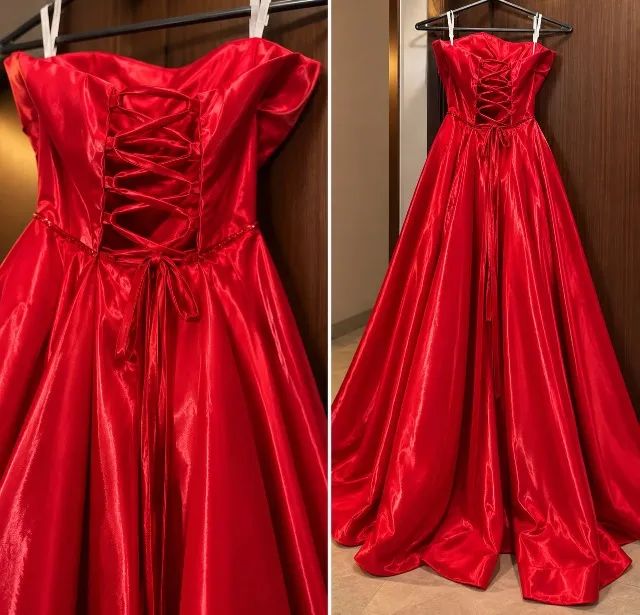 Vestido Vermelho Elegante e Sofisticado - Foto 2