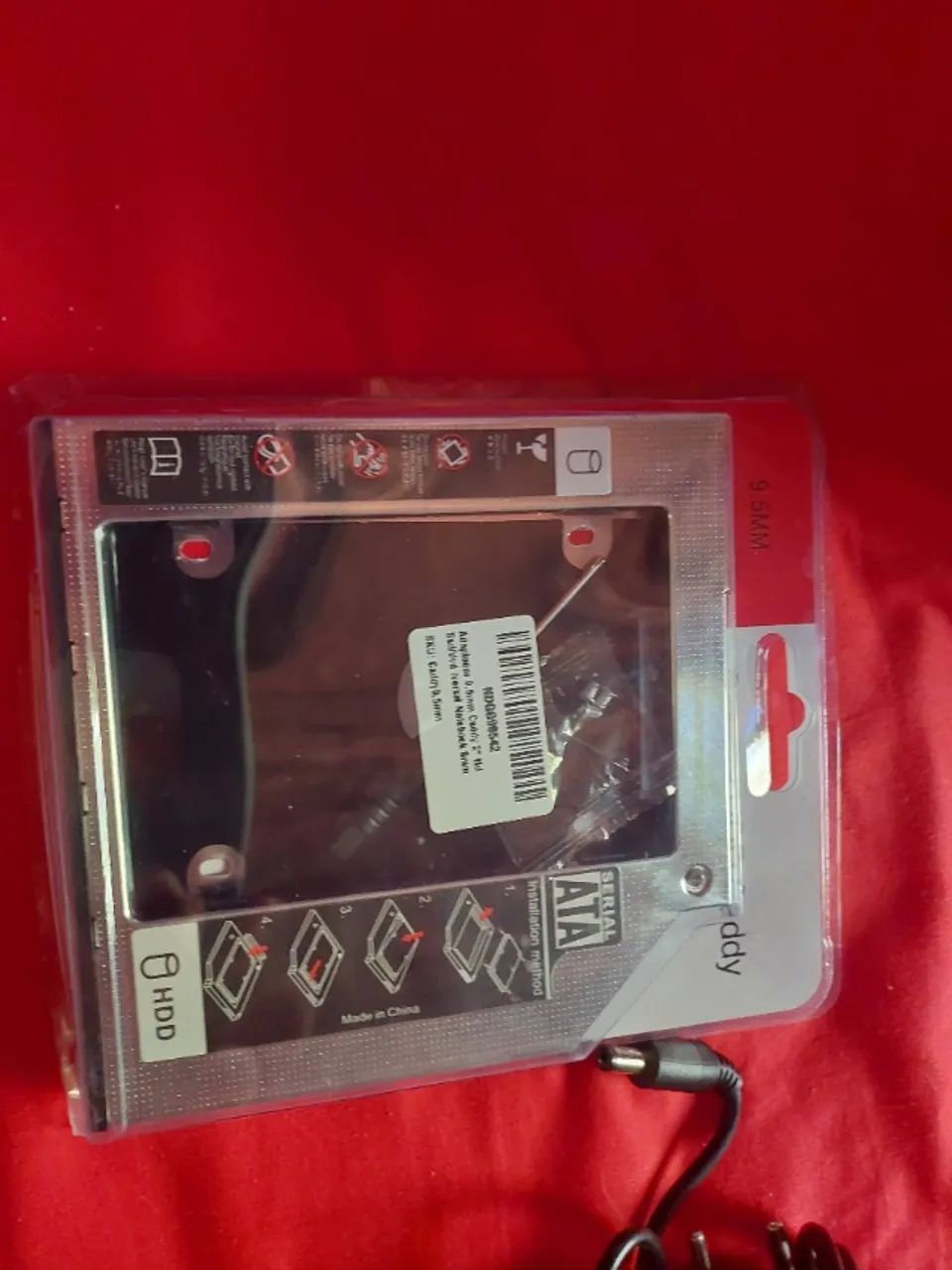 Adaptador Universal "caddy" para 2º HD/SSD/DVD Notebook/laptop 9mm 9,5mm - Foto 2