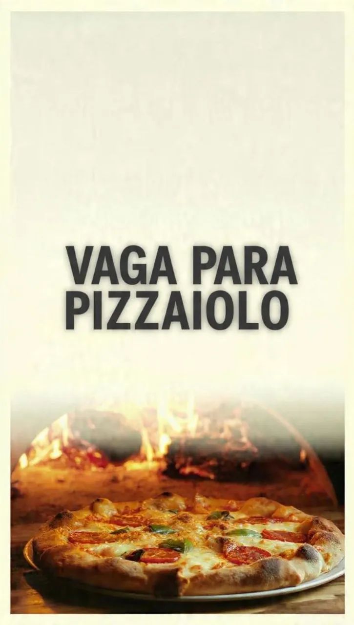 Vaga para pizzaiolo no bairro dos estados