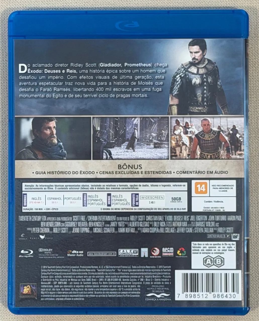 BLU-RAY ÊXODO DEUSES E REIS (ORIGINAL) - Foto 2