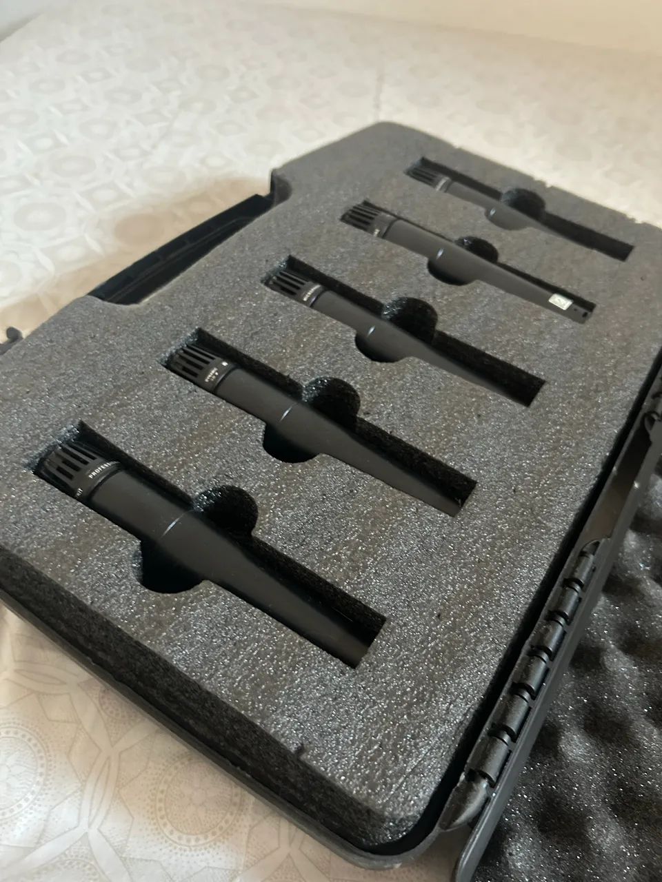 Kit de 5 Microfones Dinâmicos Arcano Renius-7 (Paralelo ao Shure SM57) excelente estado