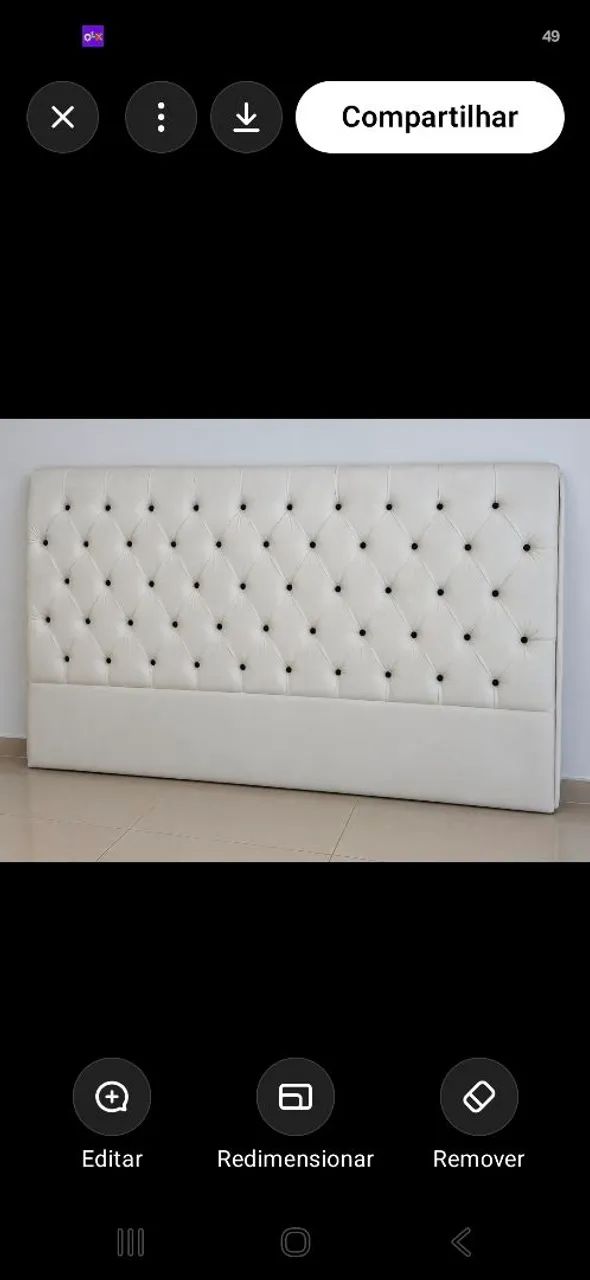 Cabeceira de cama de casal 