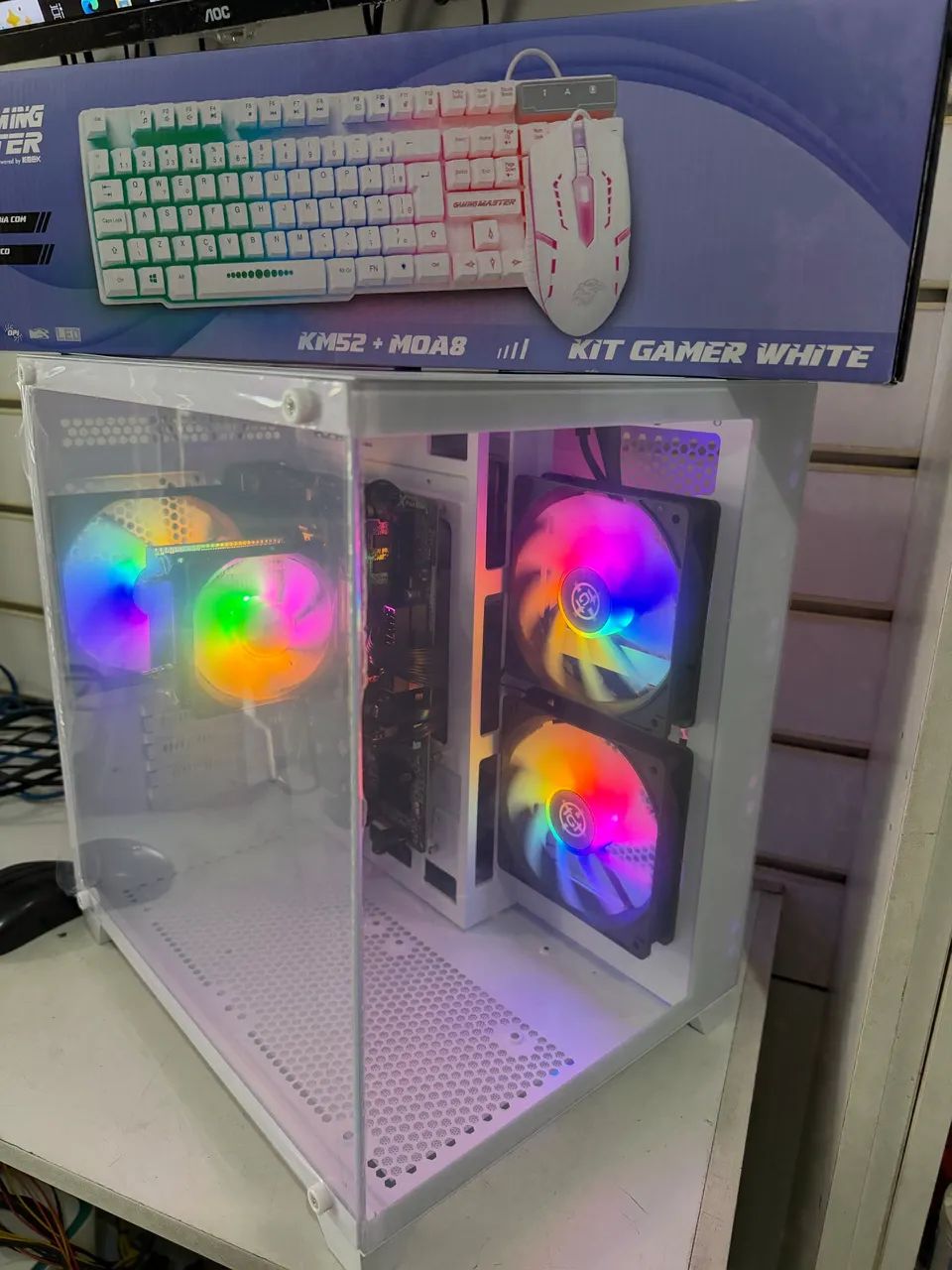 Pc Gamer Branco Luxo RYZEN 7 5700G - Foto 3