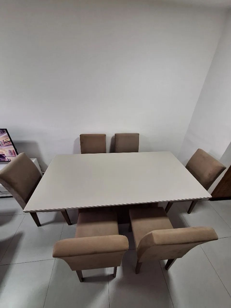 Conjunto de mesa de jantar com 6 cadeiras - Foto 5
