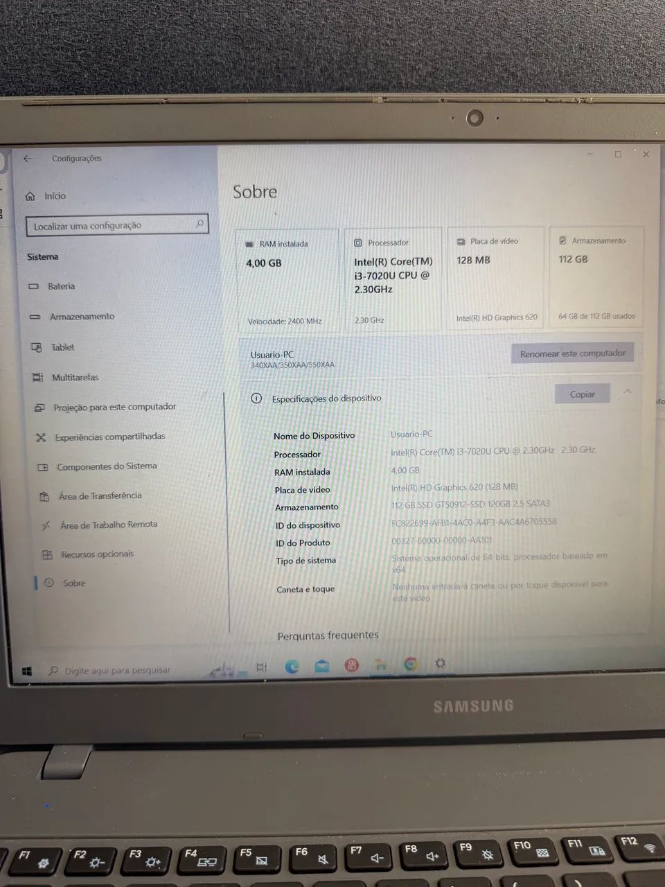 Notebook Samsung I3  - Foto 3