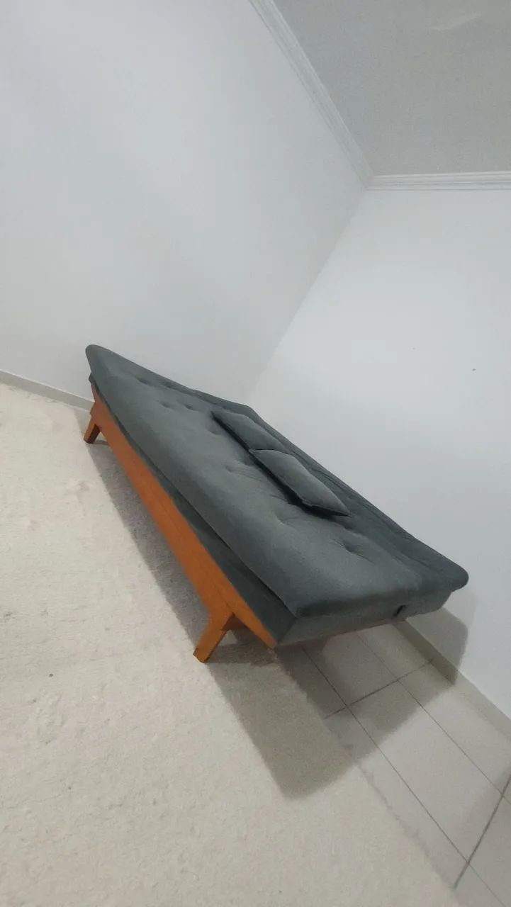 Sofá cama reclinavel com duas banquetas  - Foto 5