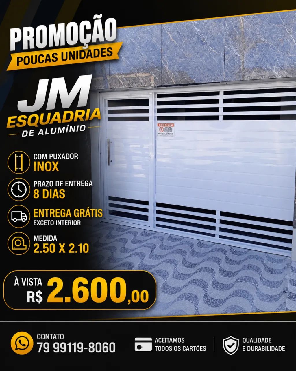 Portão de alumínio Apartir de 2000,00 - Foto 3