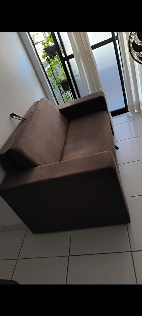 Sofá cama seme  novo sem detalhes zero de falha - Foto 2