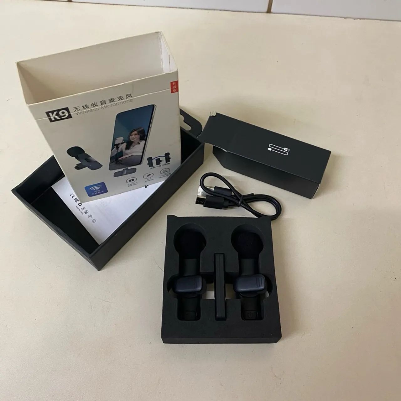 Microfone sem fio K9 wireless  - Foto 2
