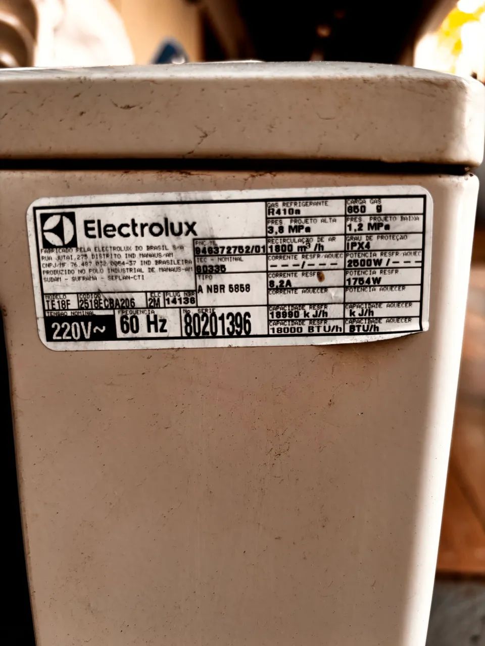 Central 18mil eletrolux