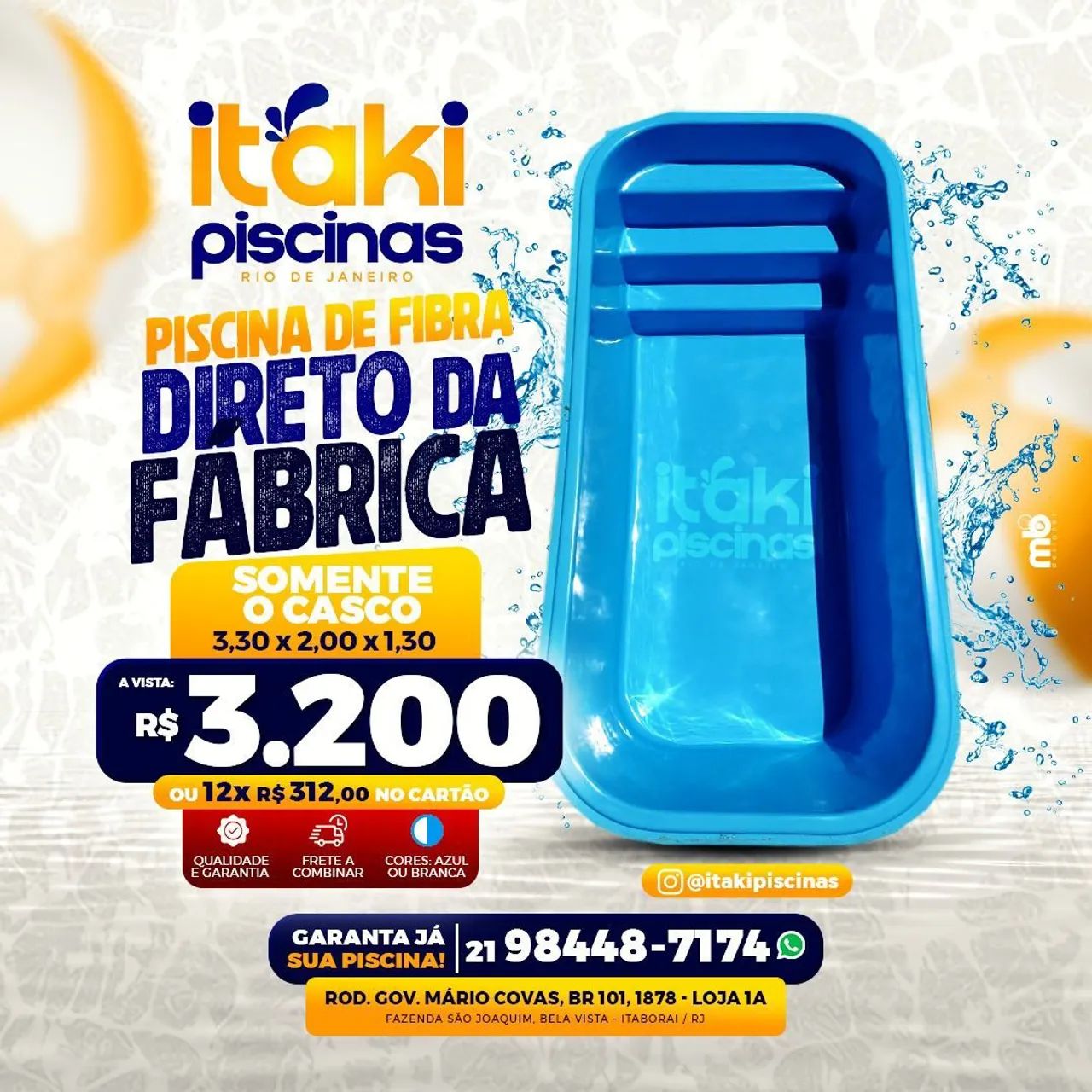 Direto de fábrica, Piscinas Novas  - Foto 3