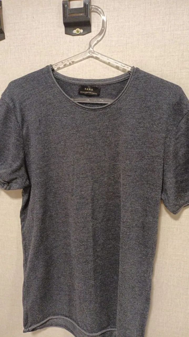 Blusa masculina cinza tamanho M