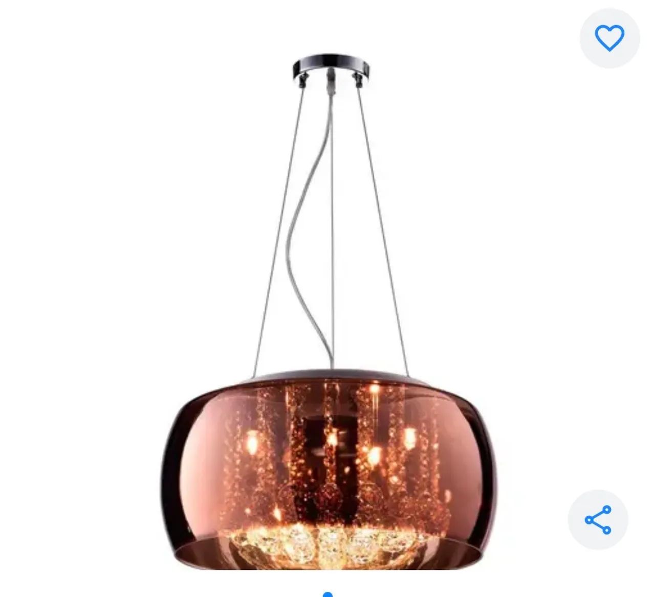 Lustre na cor roser 