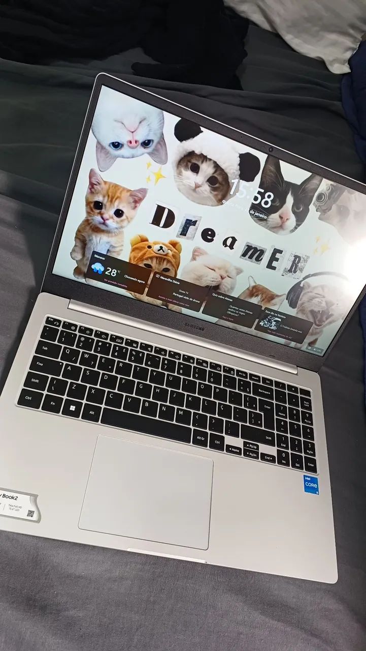 Notebook Samsung Galaxy Book2 e acessórios