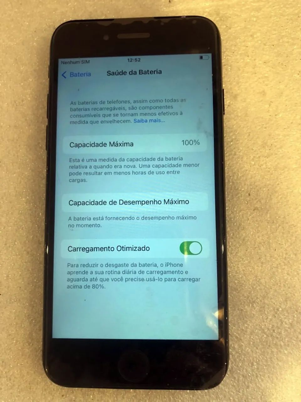 iPhone 7 Plus 128 Gb Preto-fosco Tela nova Bateria Nova Sem