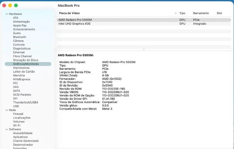 MacBook Pro 16" - Intel i9 - 32GB - 1TB - Placa de Vídeo Dedicada 8GB - Foto 4