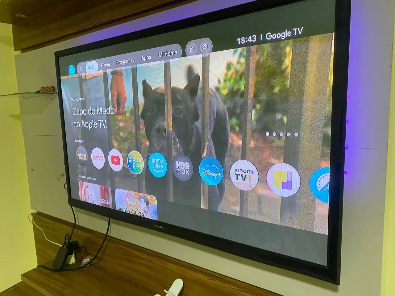 Tv Samsung 51' Plasma já com Mi Box 4k - Foto 4