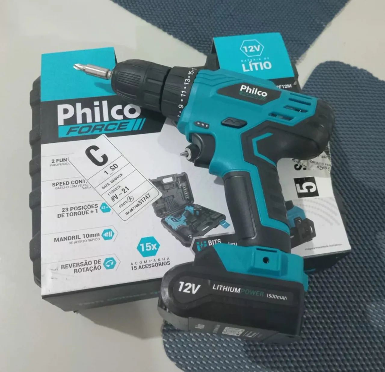 Furadeira e Parafusadeira  Philco 
