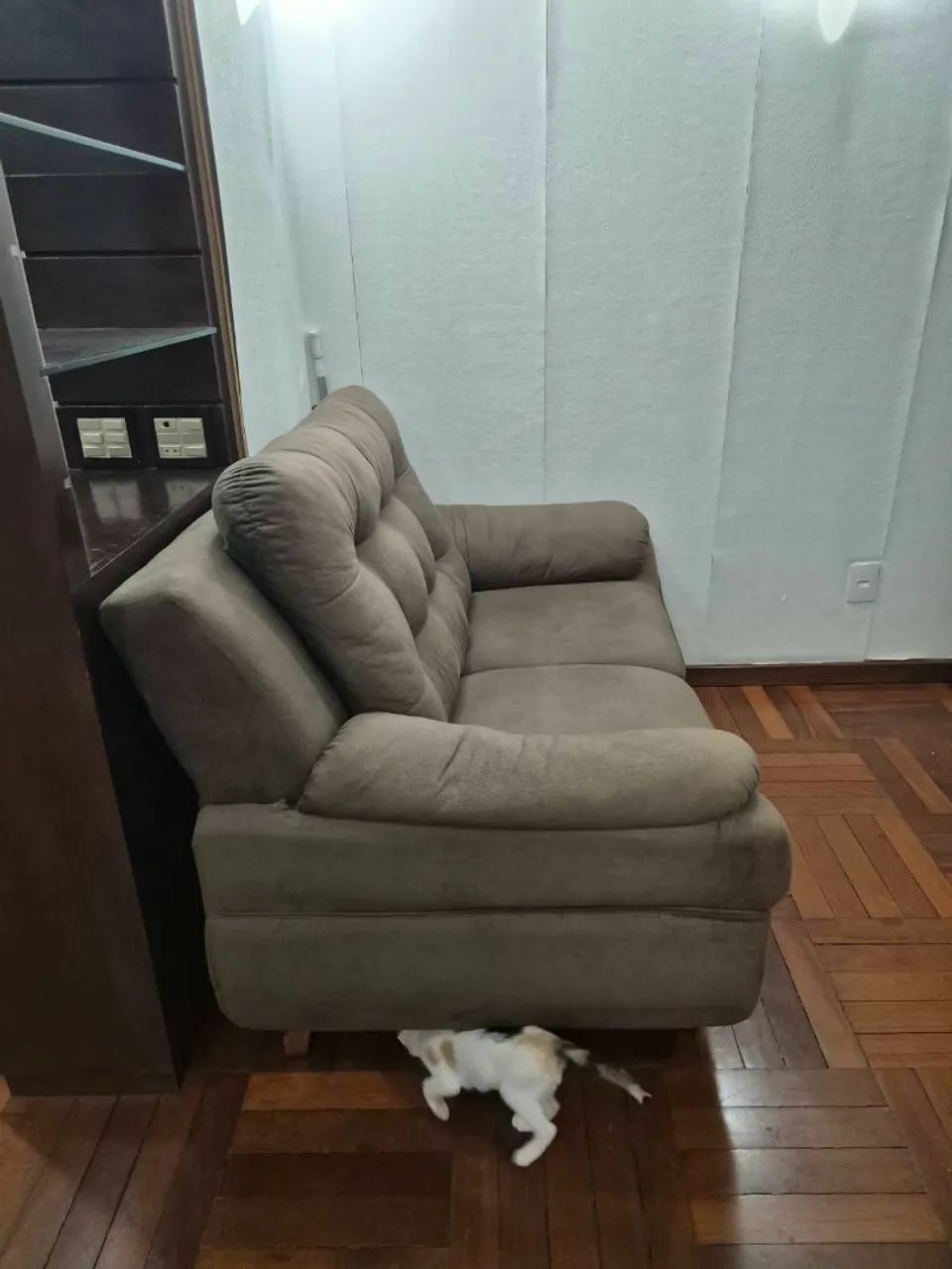 Sofá de dois lugares Marrom - Foto 3