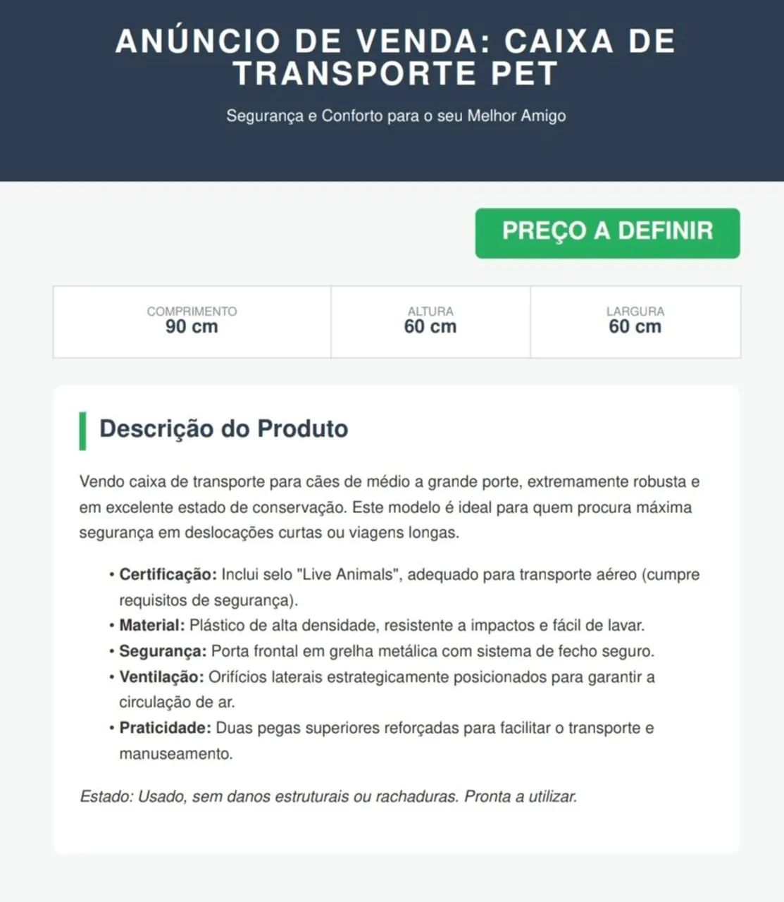 Caixa para transportar cães  - Foto 4