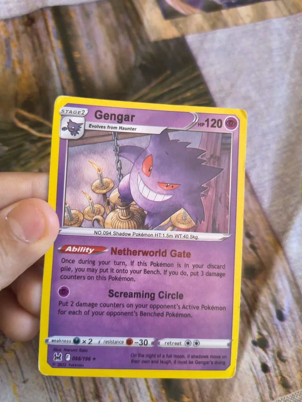 Carta Pokémon gengar original - Foto 4