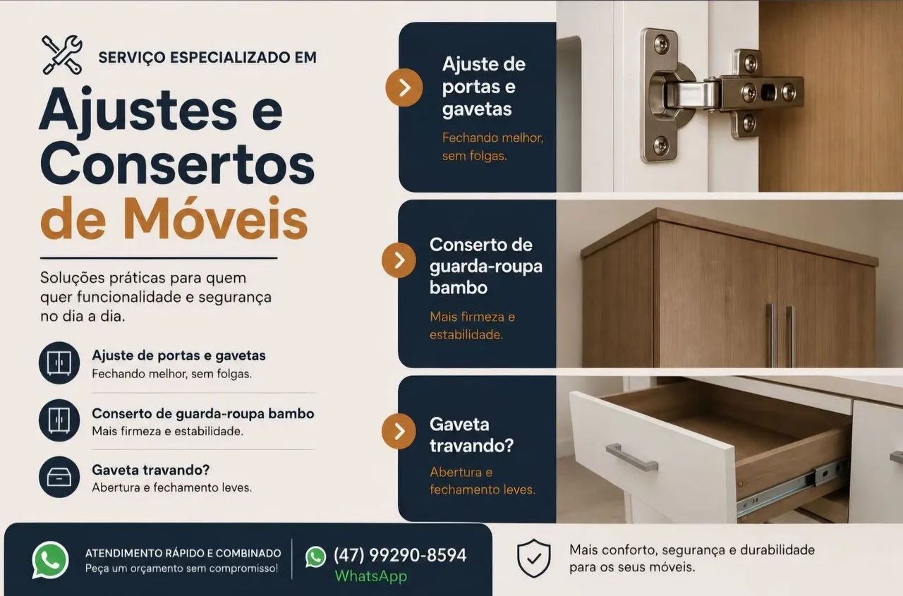 Faço conserto de móveis