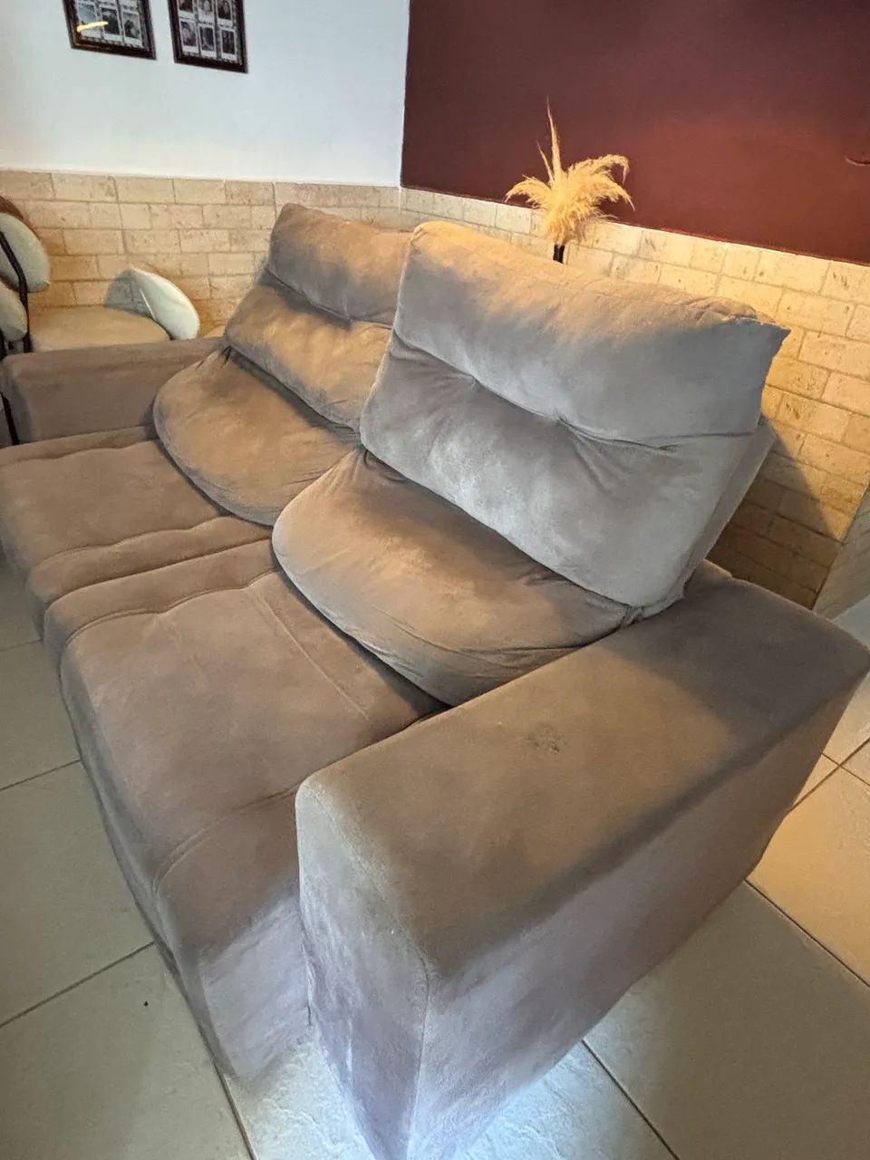 Sofá castanho  - Foto 2