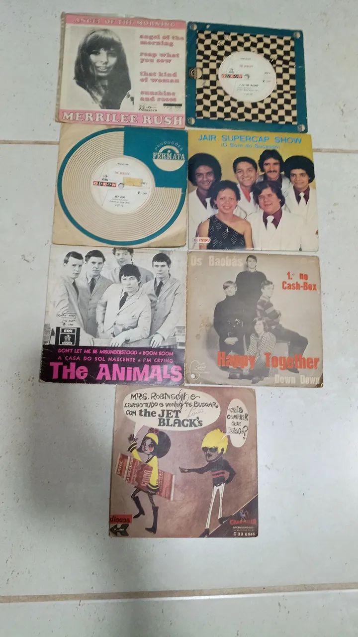 Lote de disco de vinil compactos 