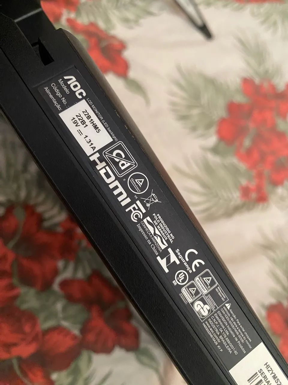 Monitor AOC 24 polegadas acompanhado de uma placa de vídeo Rx 580 8gb DDDR5 - Foto 2