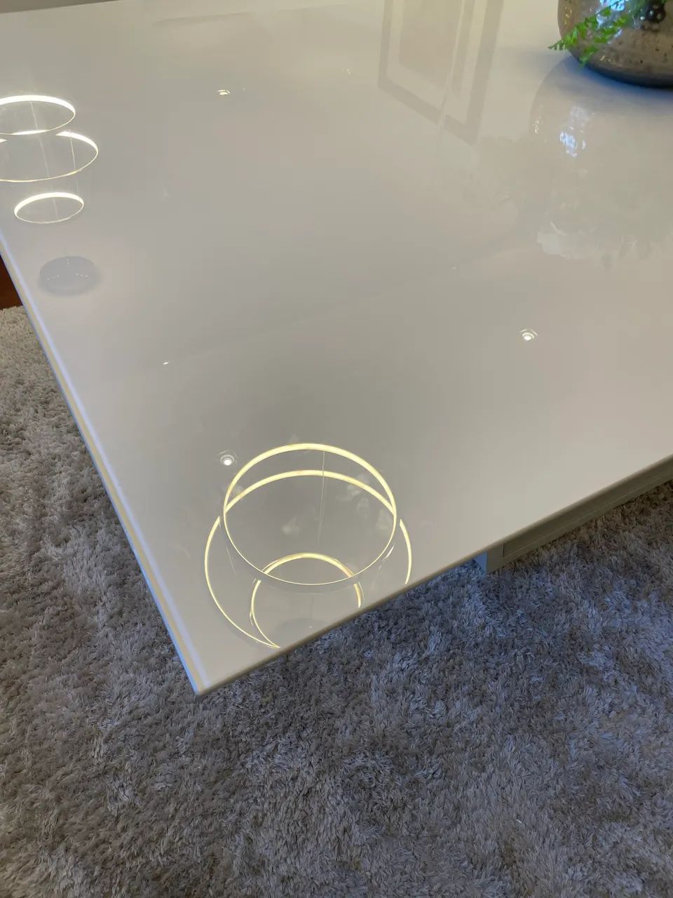 Mesa de jantar moderna vidro cinza 492724530741268482