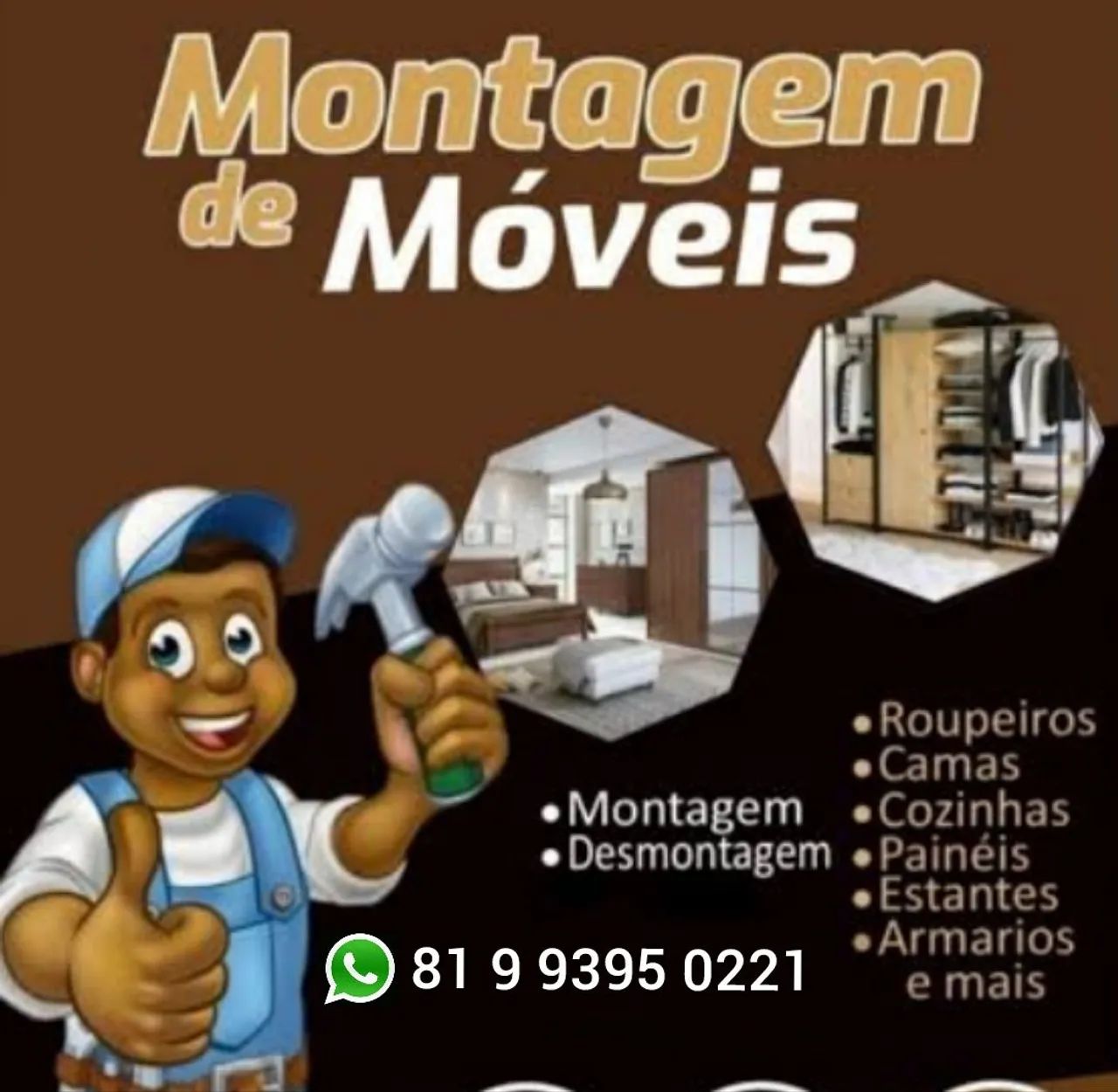 Montador de móveis qualidade de serviço garantido