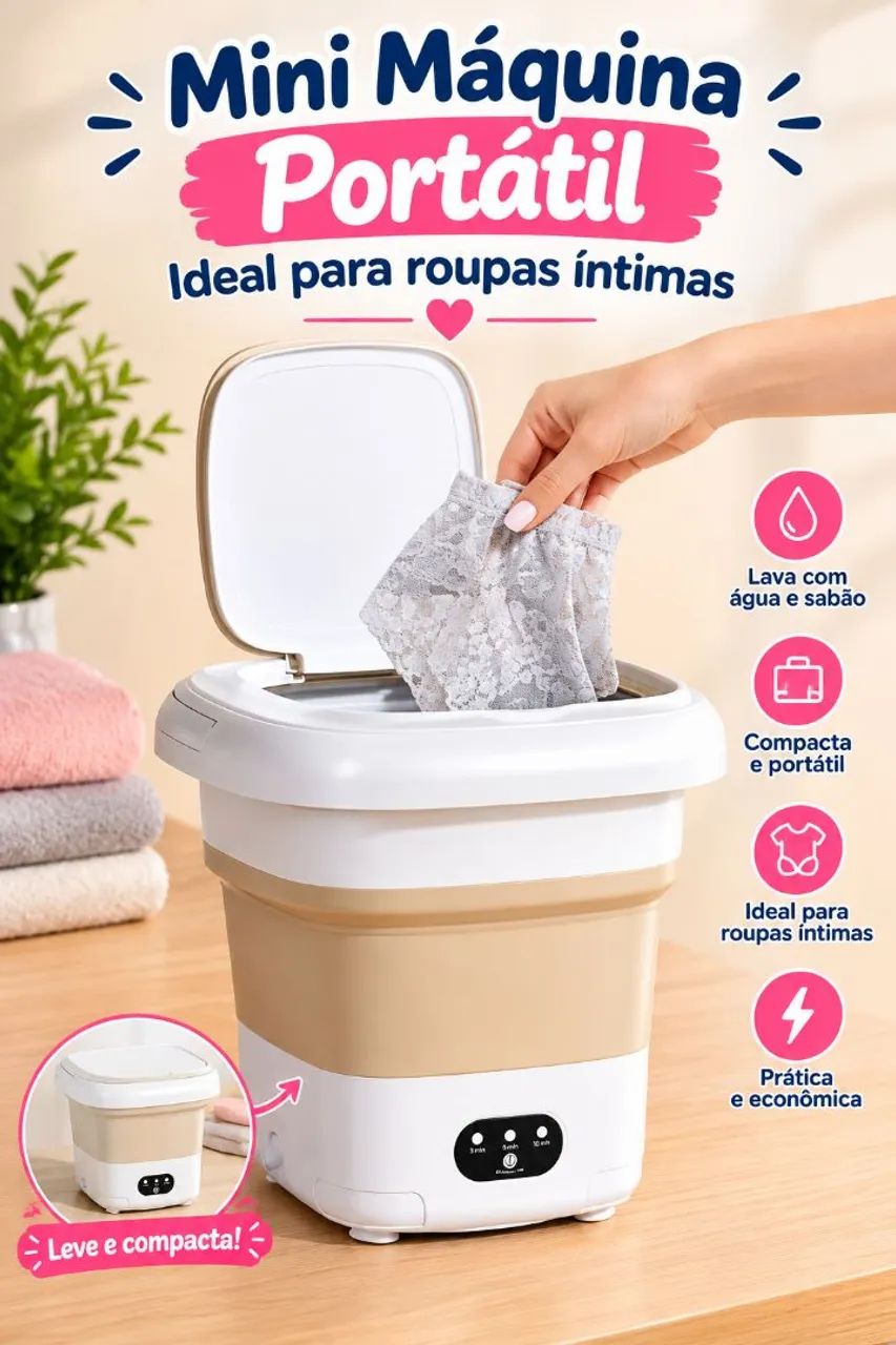 Mini máquina de lavar 