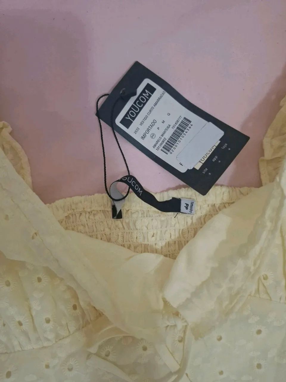 vestido youcom curto amarelo pp - Foto 3