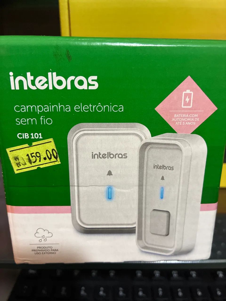 Campainha sem fio intelbras 