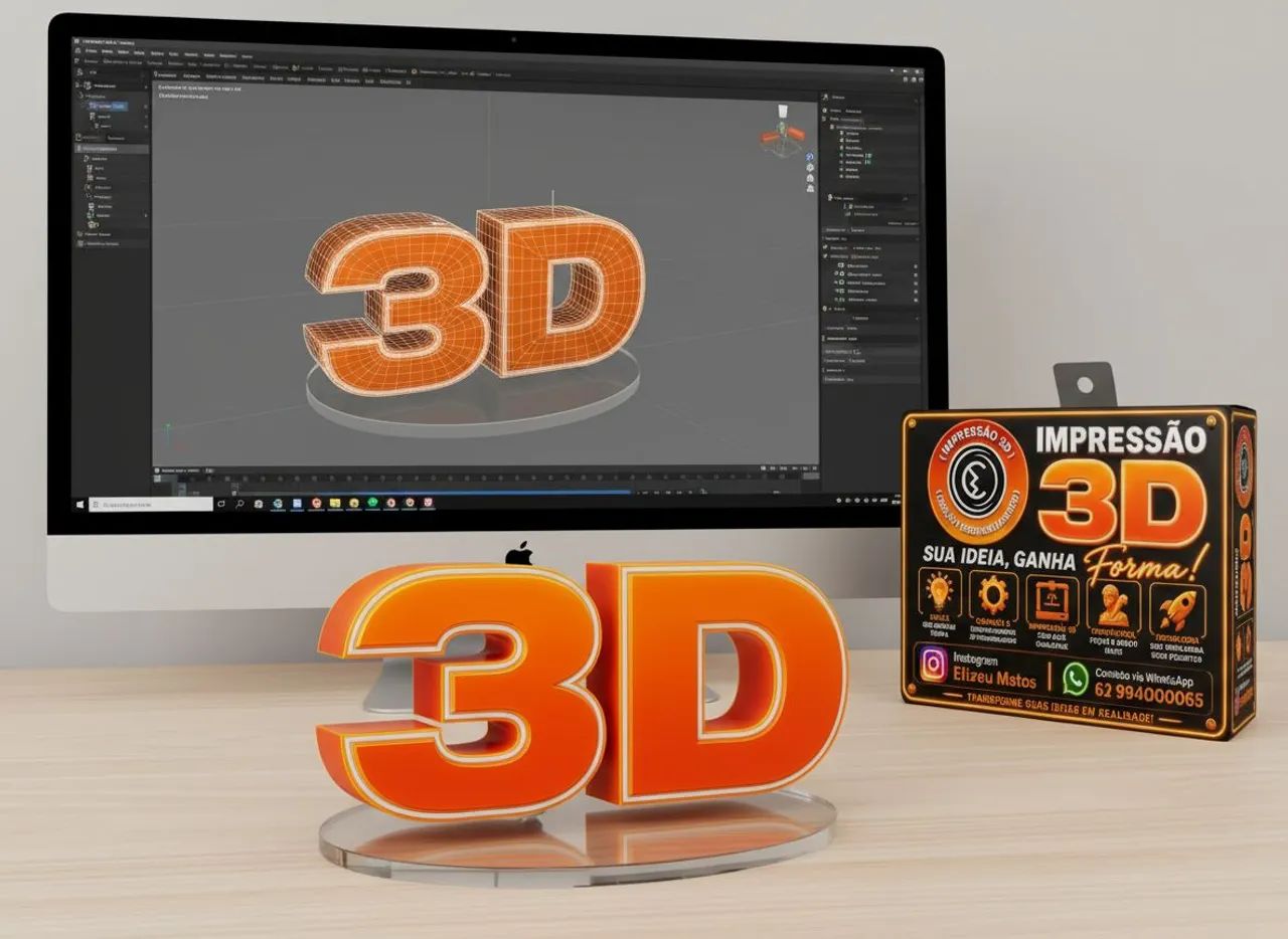 Impressão 3d e Modelagem  - Foto 2