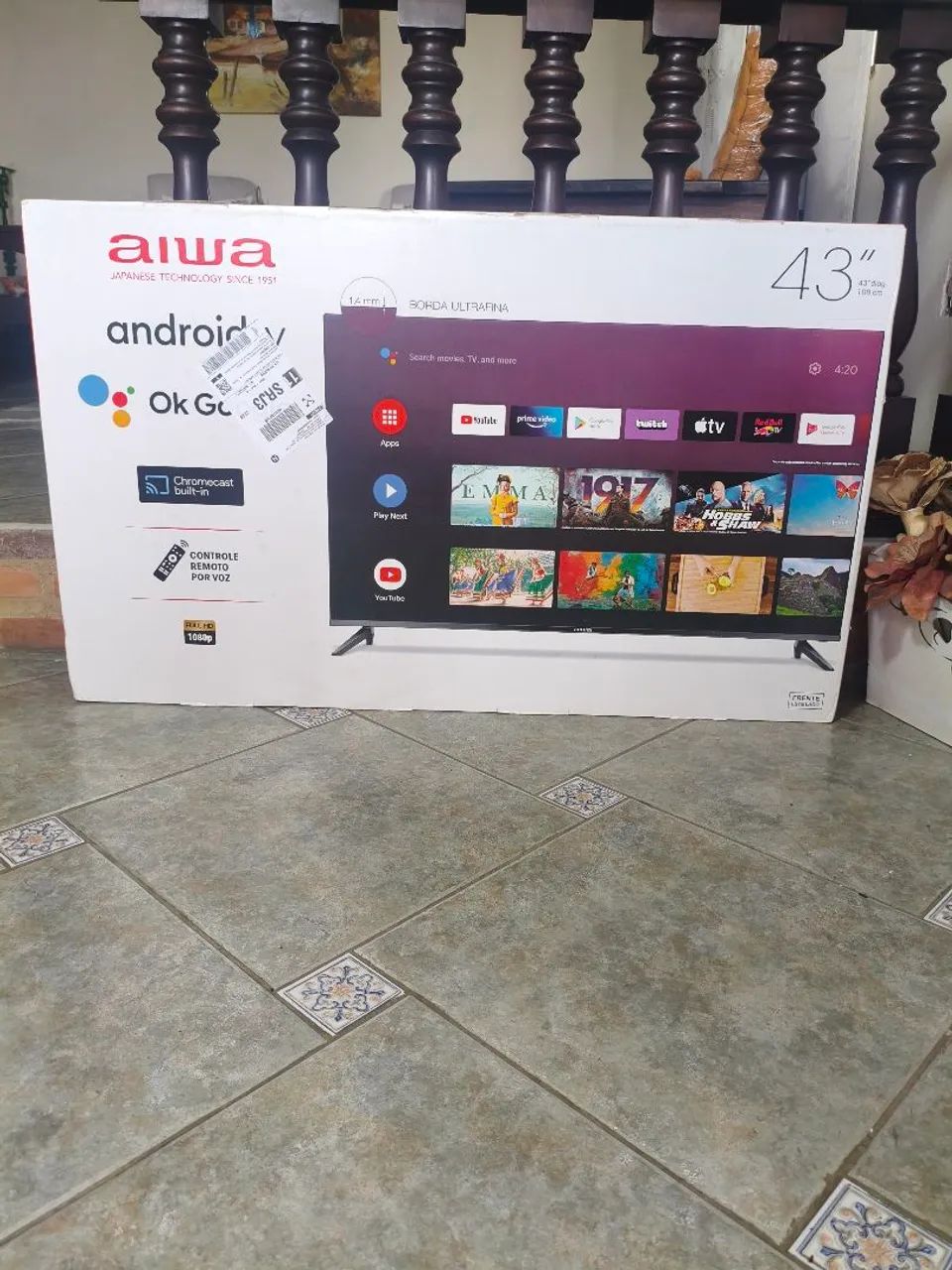 Smart TV Aiwa de 43 polegadas Lacrada - Foto 2